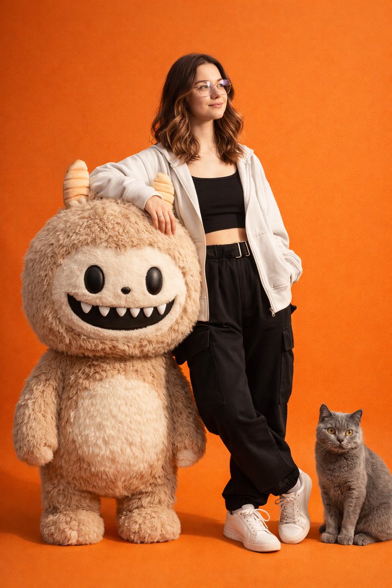 AI Prompt for Gen-Z Fashion Photography with Animals