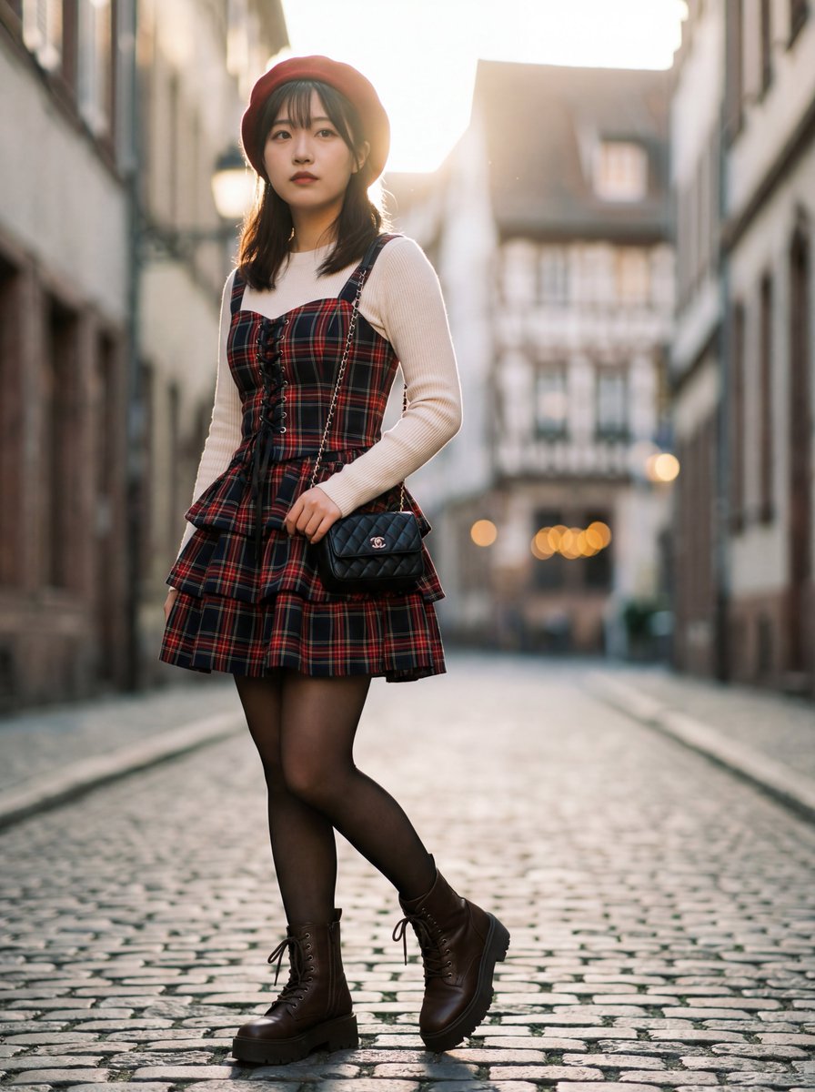 AI Prompt for Generating Ultra-Detailed Gothic Lolita Fashion Portraits