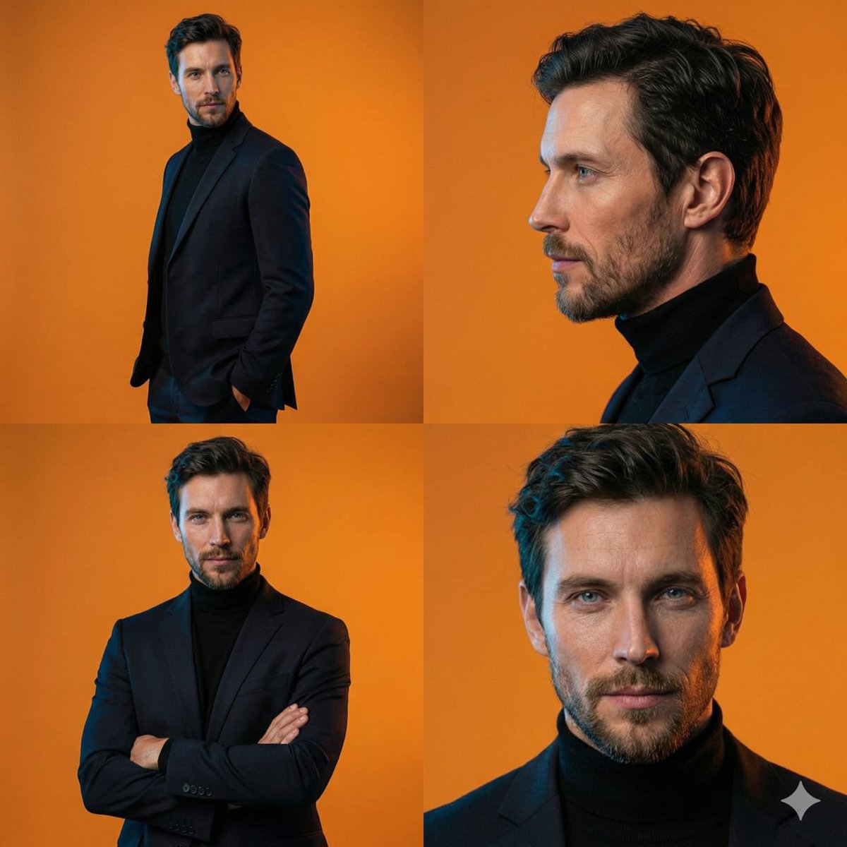 AI Prompt for Generative Portrait with Cinematic Dual-Tone Lighting