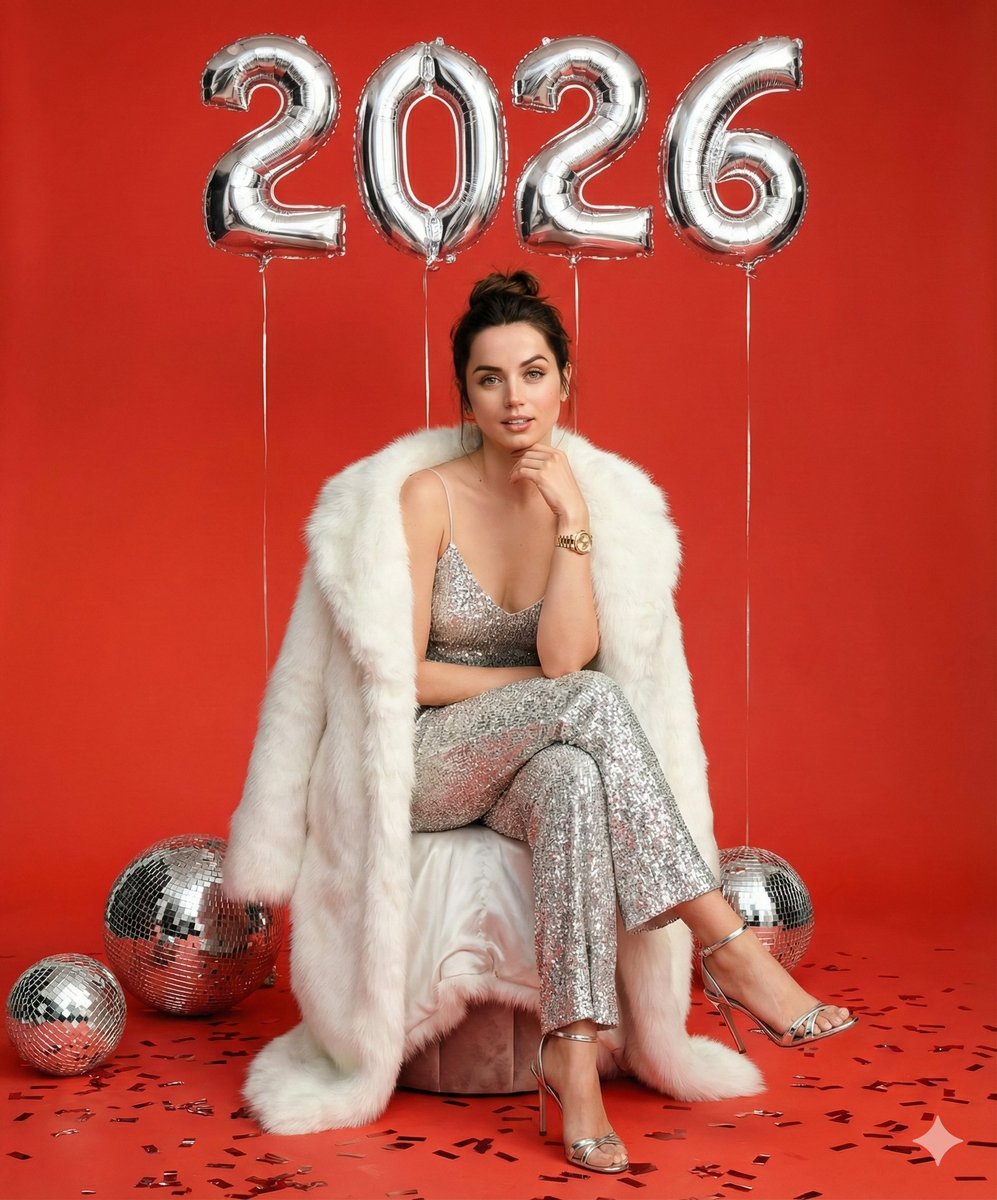 AI Prompt for Glorious New Year's Eve Fashion Photo Shoot