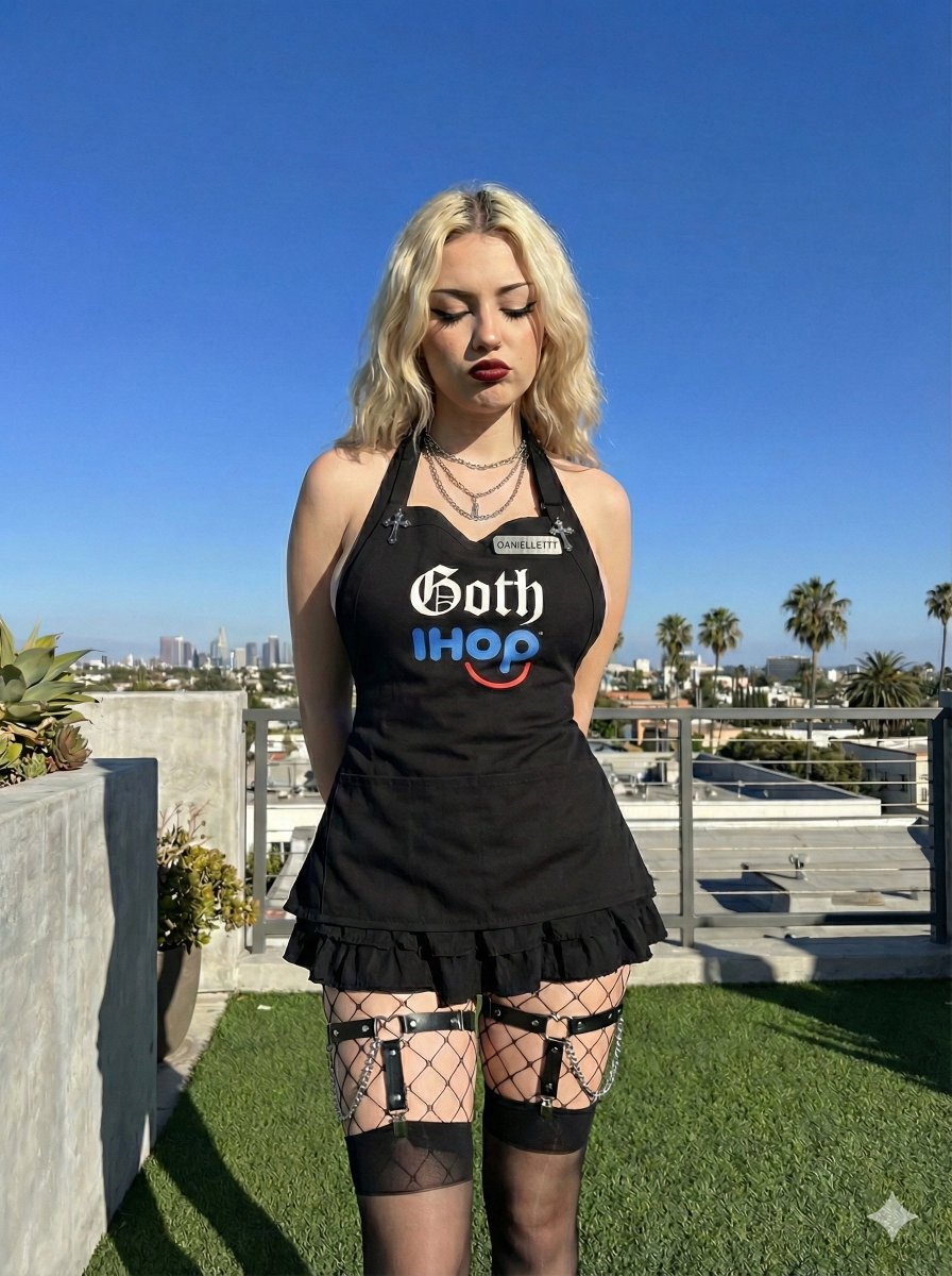 AI Prompt for Gothic IHOP Waitress Visuals