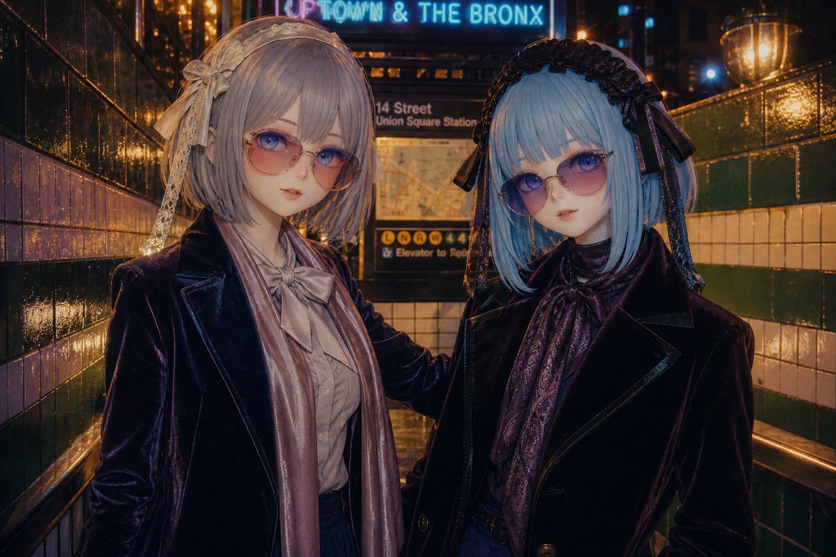 AI Prompt for Gothic Lolita Fashion Portraits in a Rainy City Setting