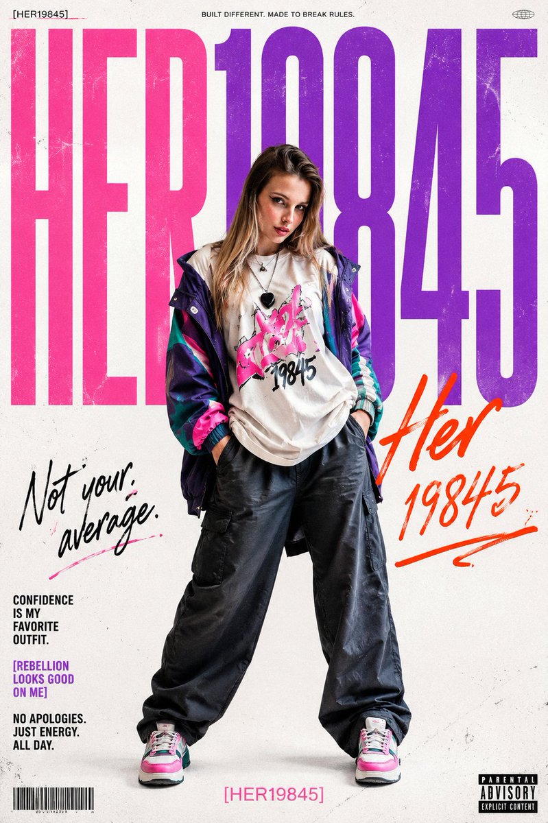AI Prompt for Gritty Streetwear Fashion Editorial Poster