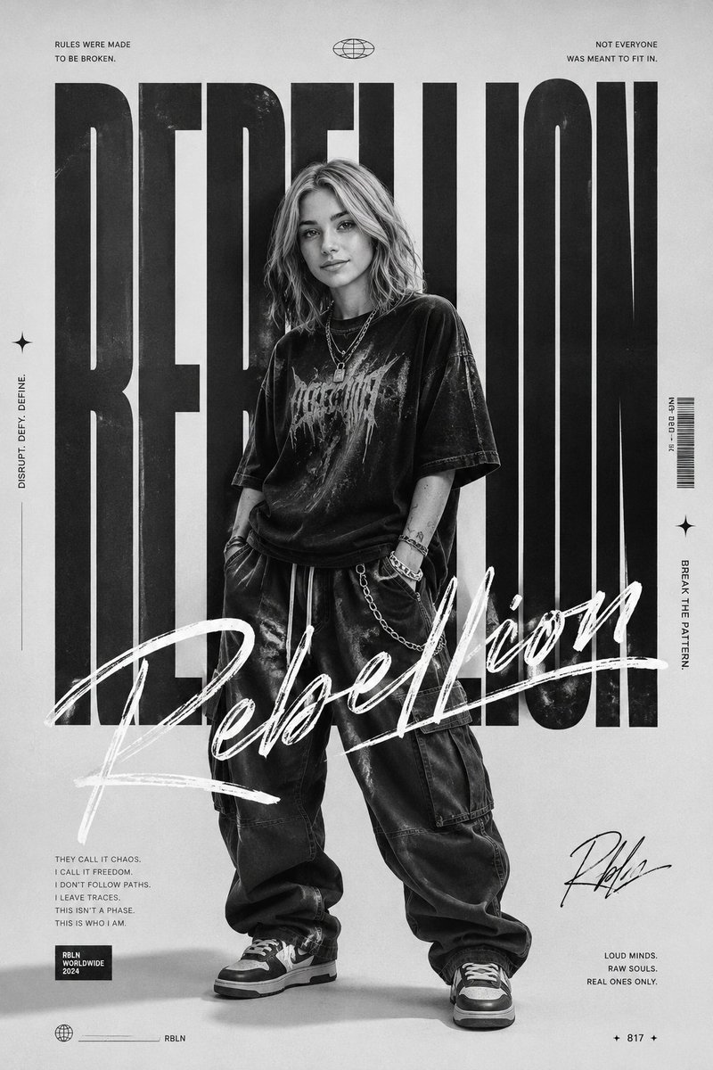 AI Prompt for Gritty Streetwear Poster - Generate Distressed Typography Poster Art