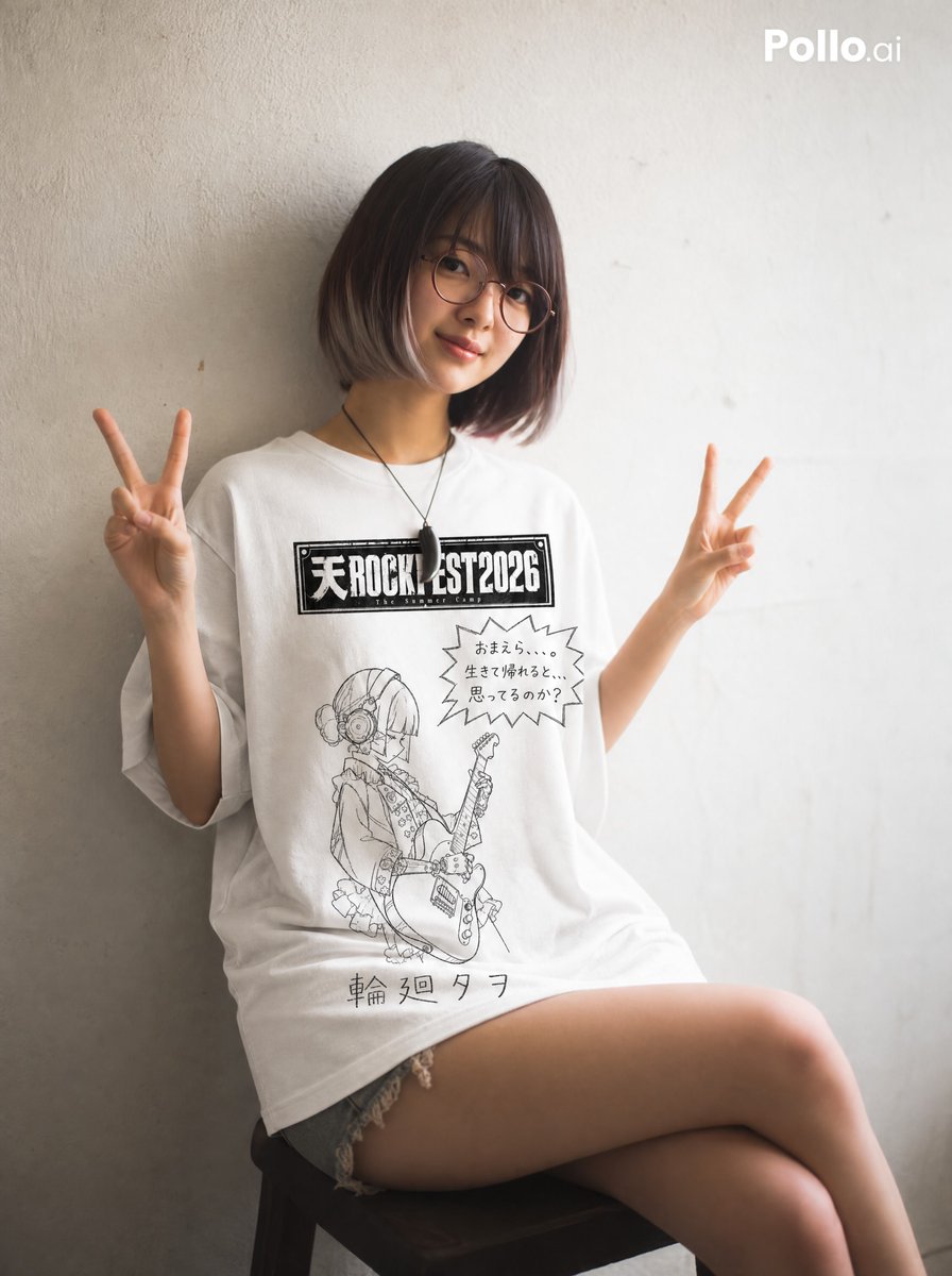 AI Prompt for Hand-Drawn Yuru-Kyara T-Shirt Mockup