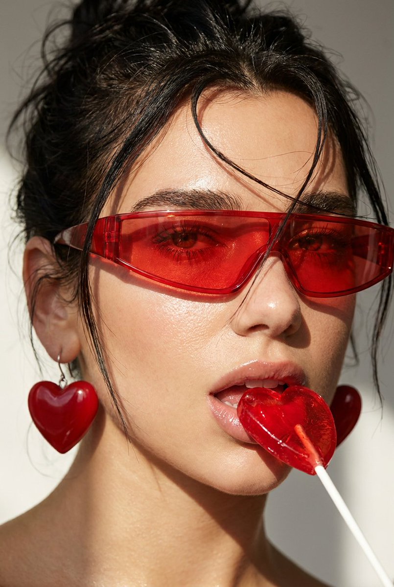 AI Prompt for Heart Lollipop Fashion Editorial Photography