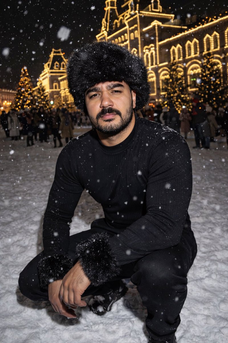 AI Prompt for High-Contrast Y2K Male Portrait with Cityscape Background