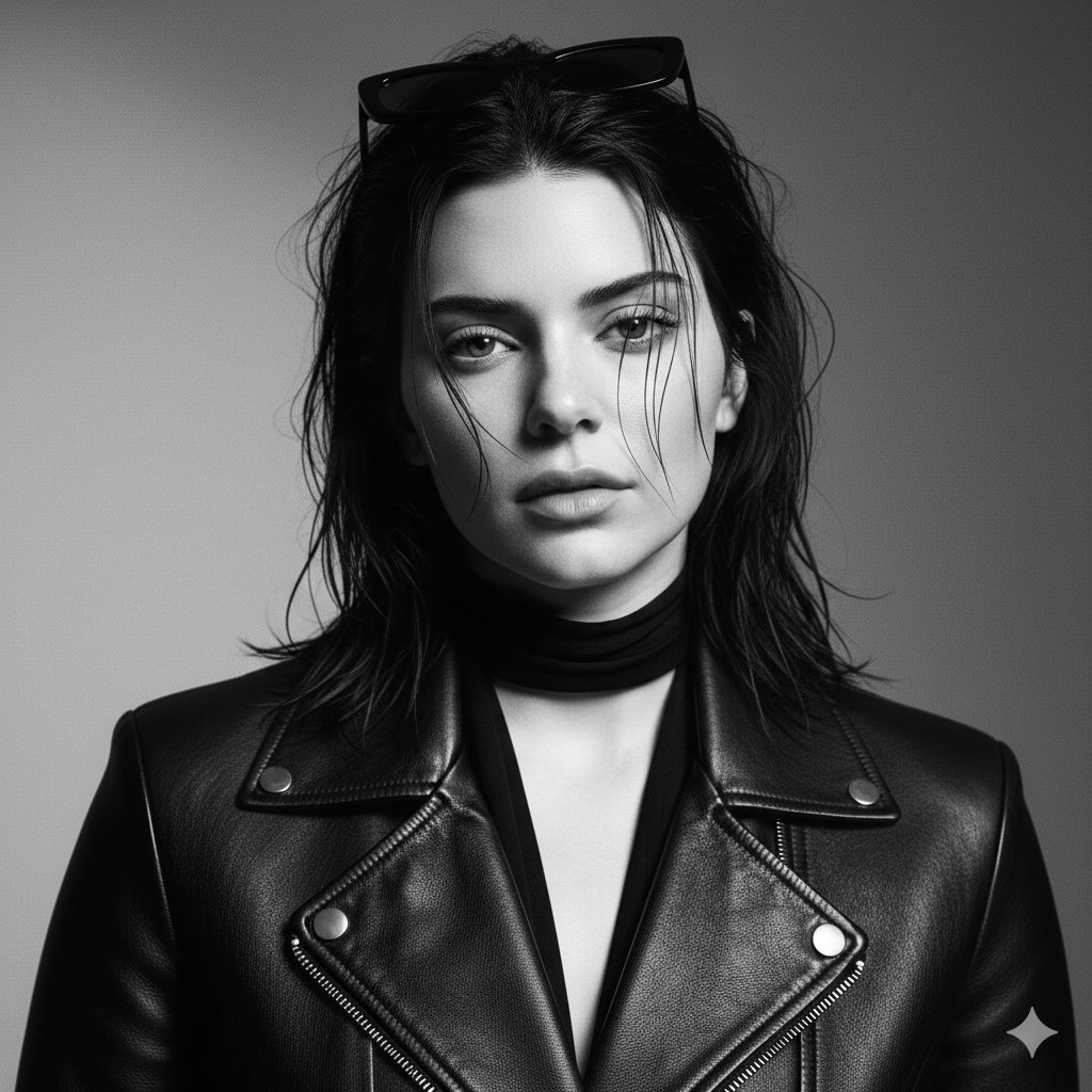 AI Prompt for High-End Billie Eilish Monochrome Magazine Cover Photography
