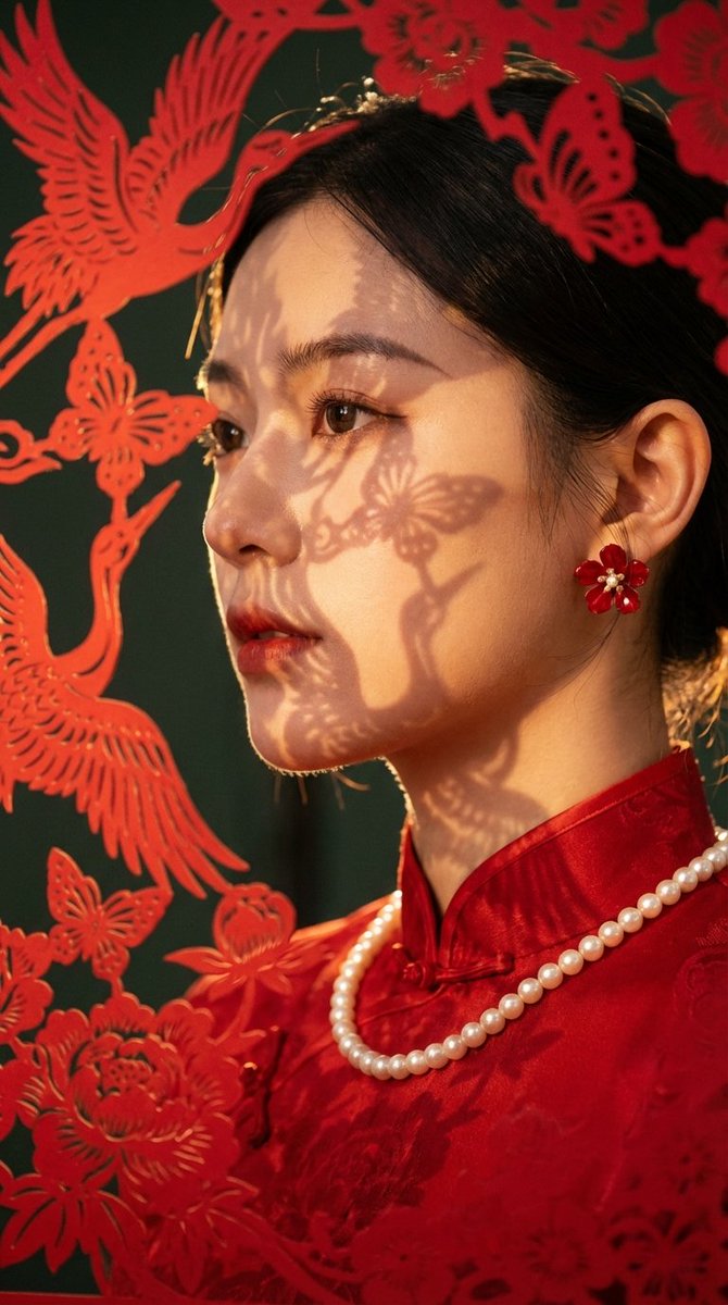 AI Prompt for High-End Commercial Portrait: New Chinese Aesthetic