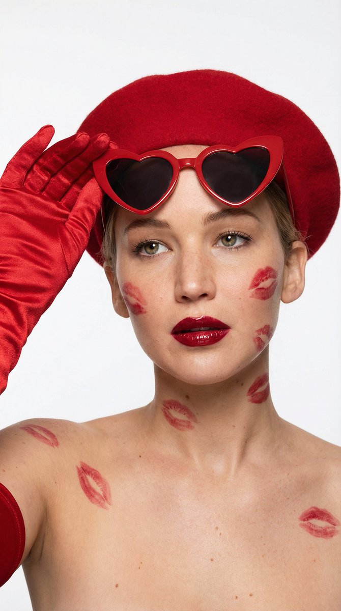 AI Prompt for High-End Fashion Beauty Shot of Megan Fox on Valentine's Day