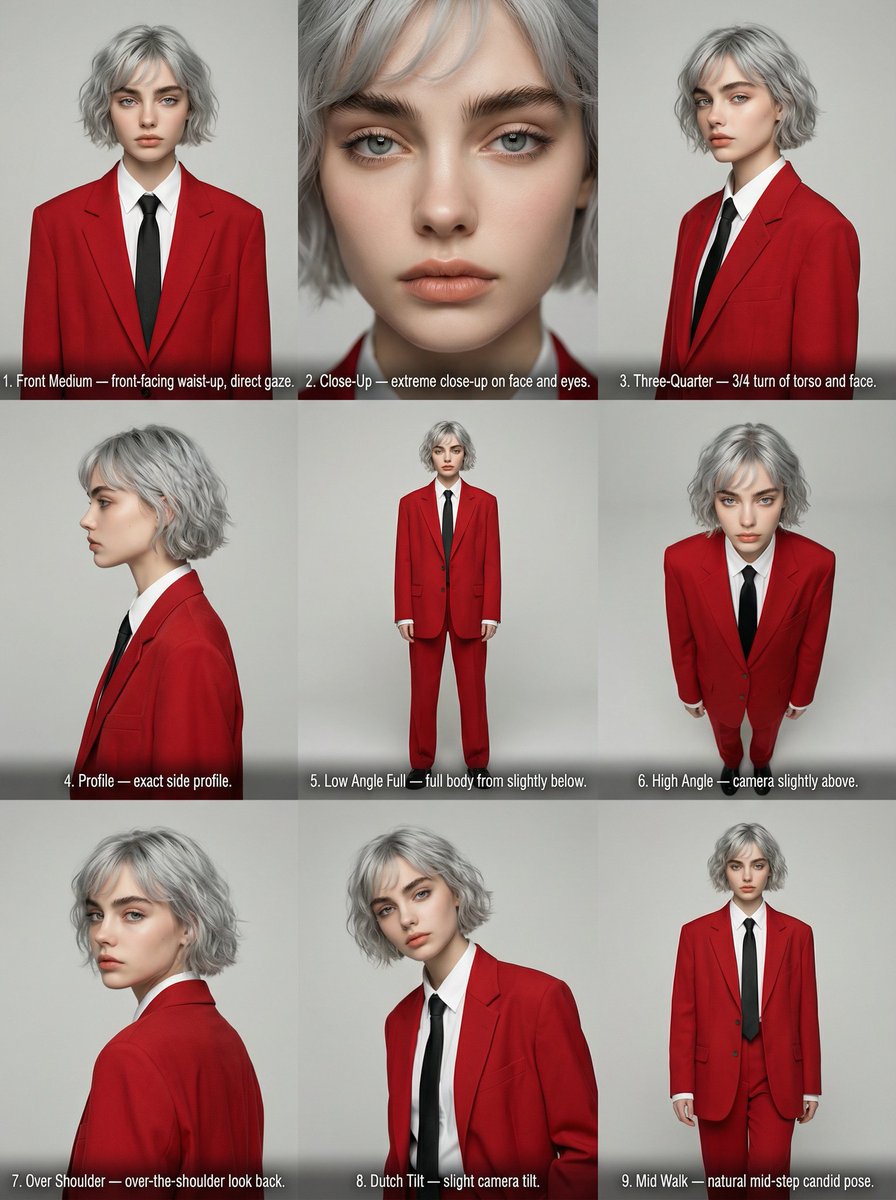 AI Prompt for High-End Fashion Editorial Angles Grid