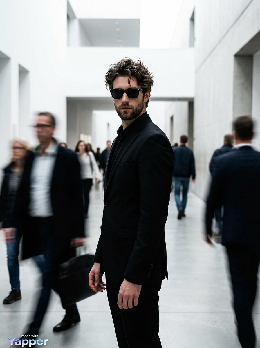 AI Prompt for High-End Fashion Editorial Photography with Motion Blur