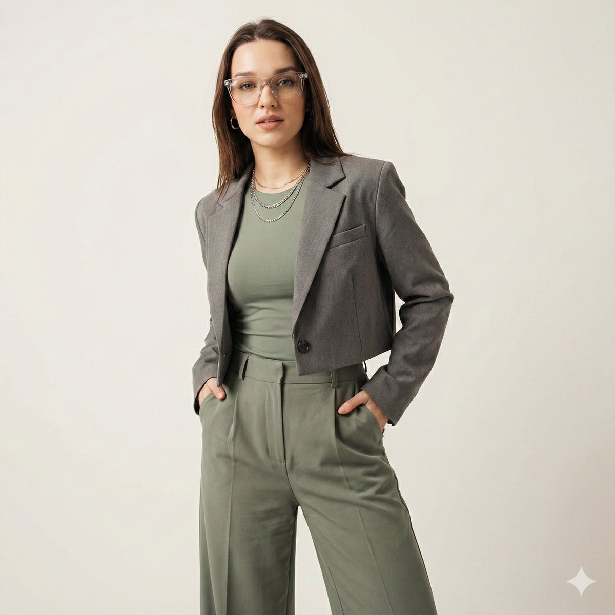 AI Prompt for High-End Fashion Editorial Studio Portrait with Gen-Z Aesthetic