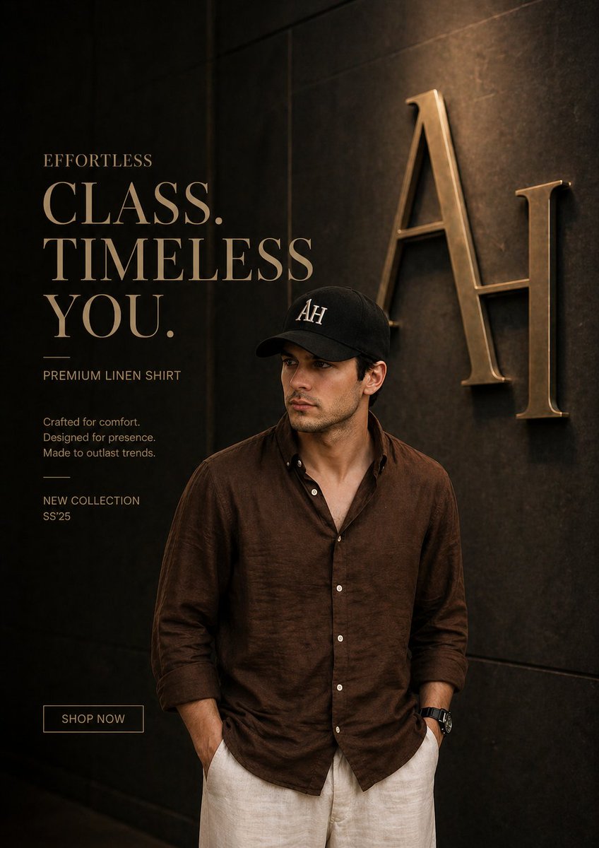 AI Prompt for High-End Fashion Photography Poster
