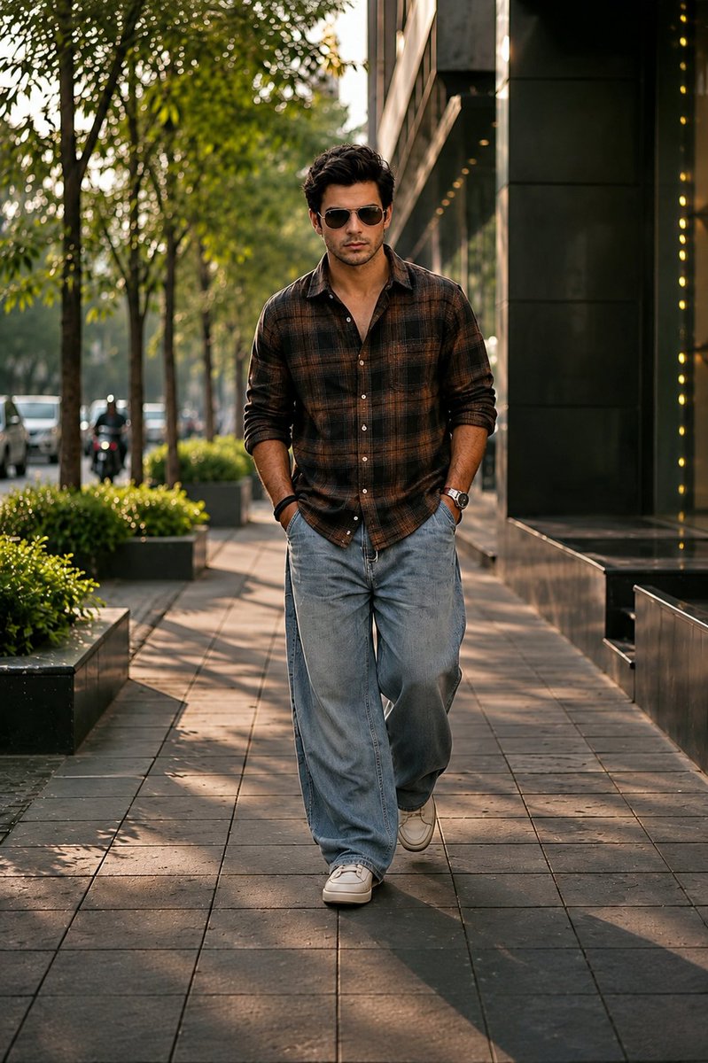 AI Prompt for High-End Fashion Photography: Young Man in Urban Setting
