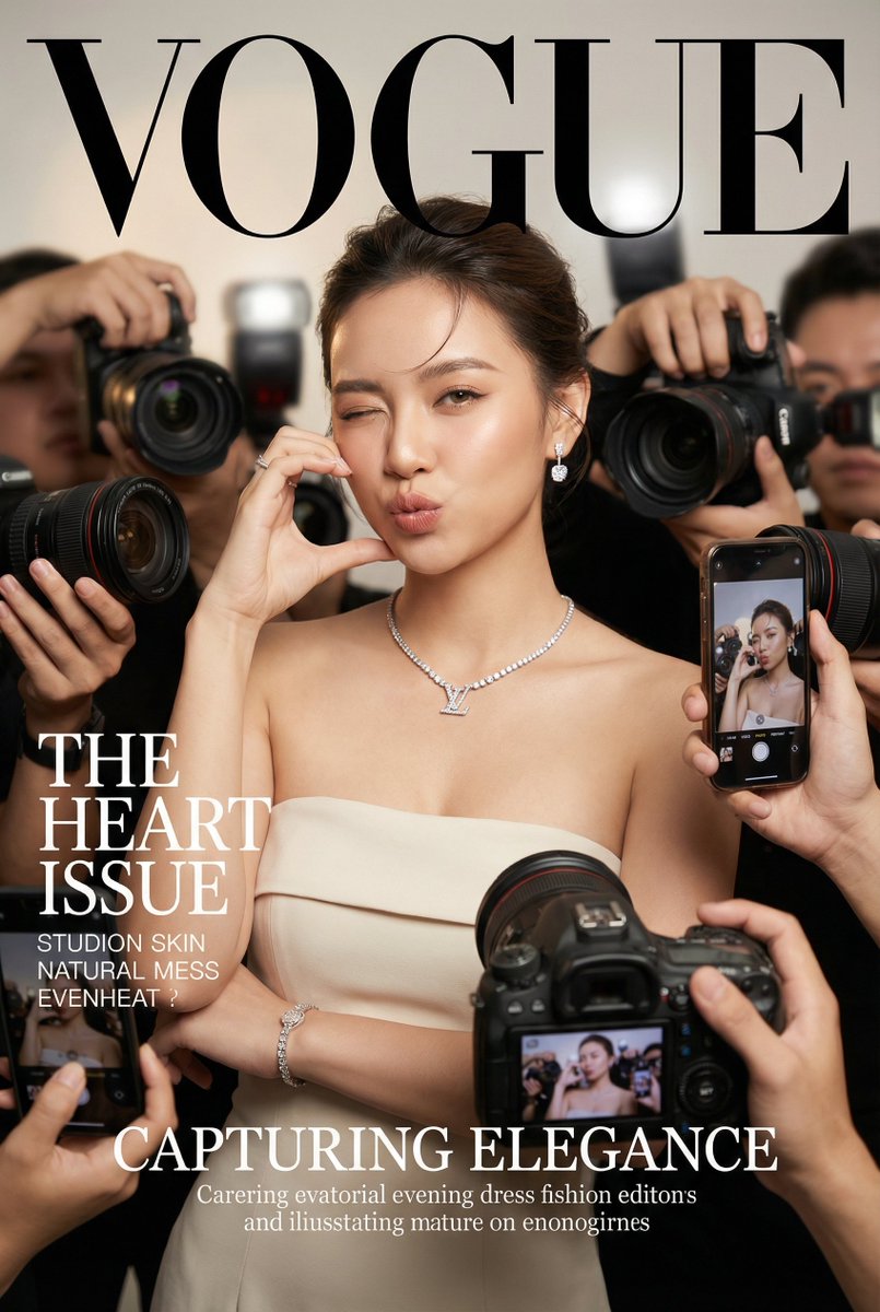 AI Prompt for High-End Fashion Portrait with Paparazzi
