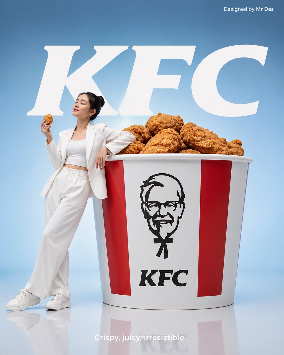 AI Prompt for High-End Minimalist KFC Commercial