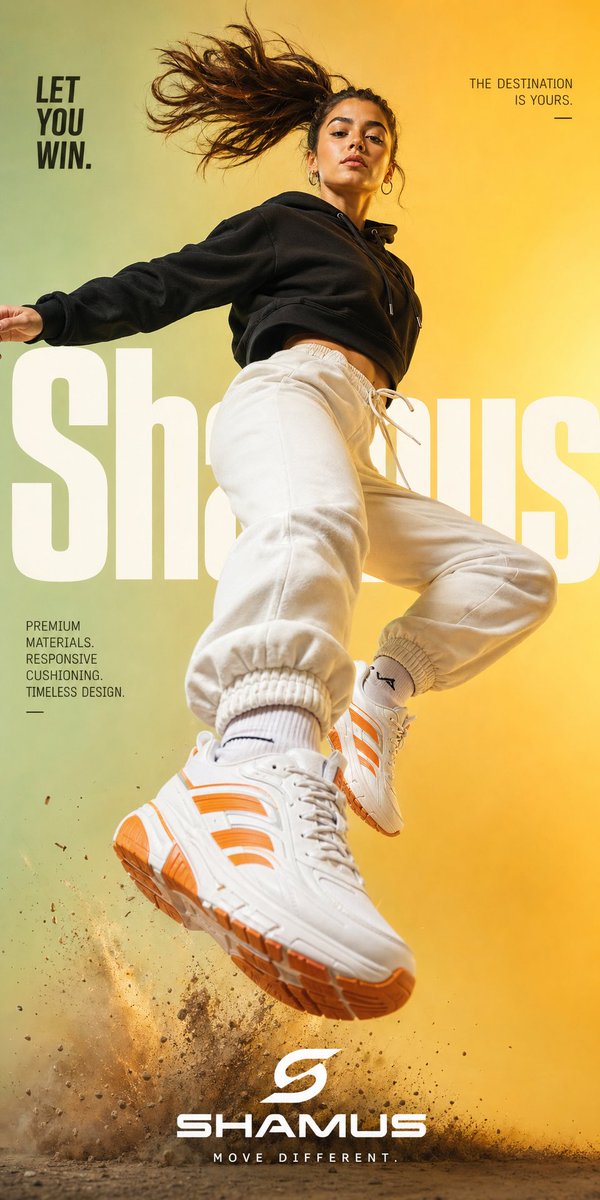 AI Prompt for High-End Streetwear Sneaker Poster Design