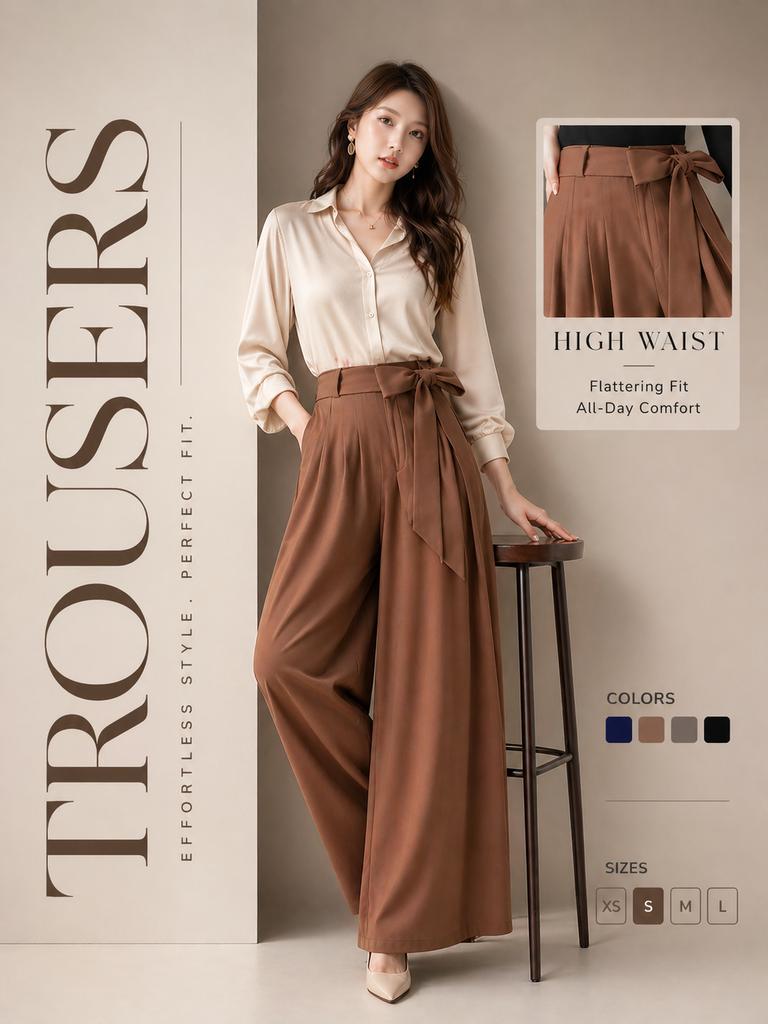 AI Prompt for High-End Trousers Advertising Photography
