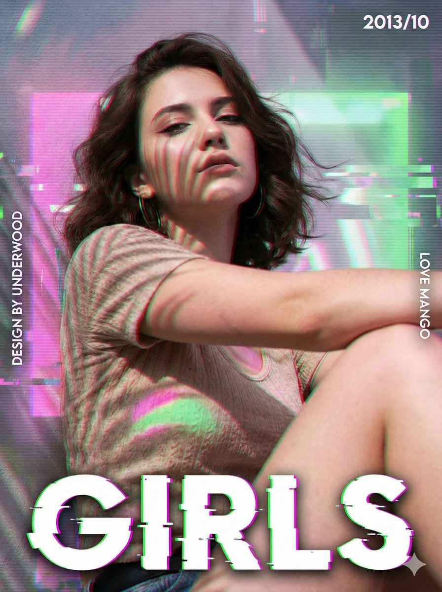 AI Prompt for High-Fashion Cyberpunk Magazine Cover Photo