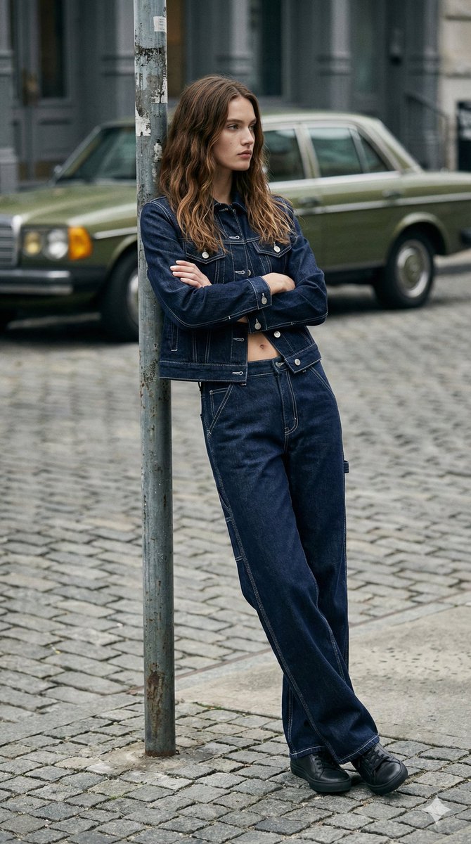 AI Prompt for High-Fashion Denim Editorial Images