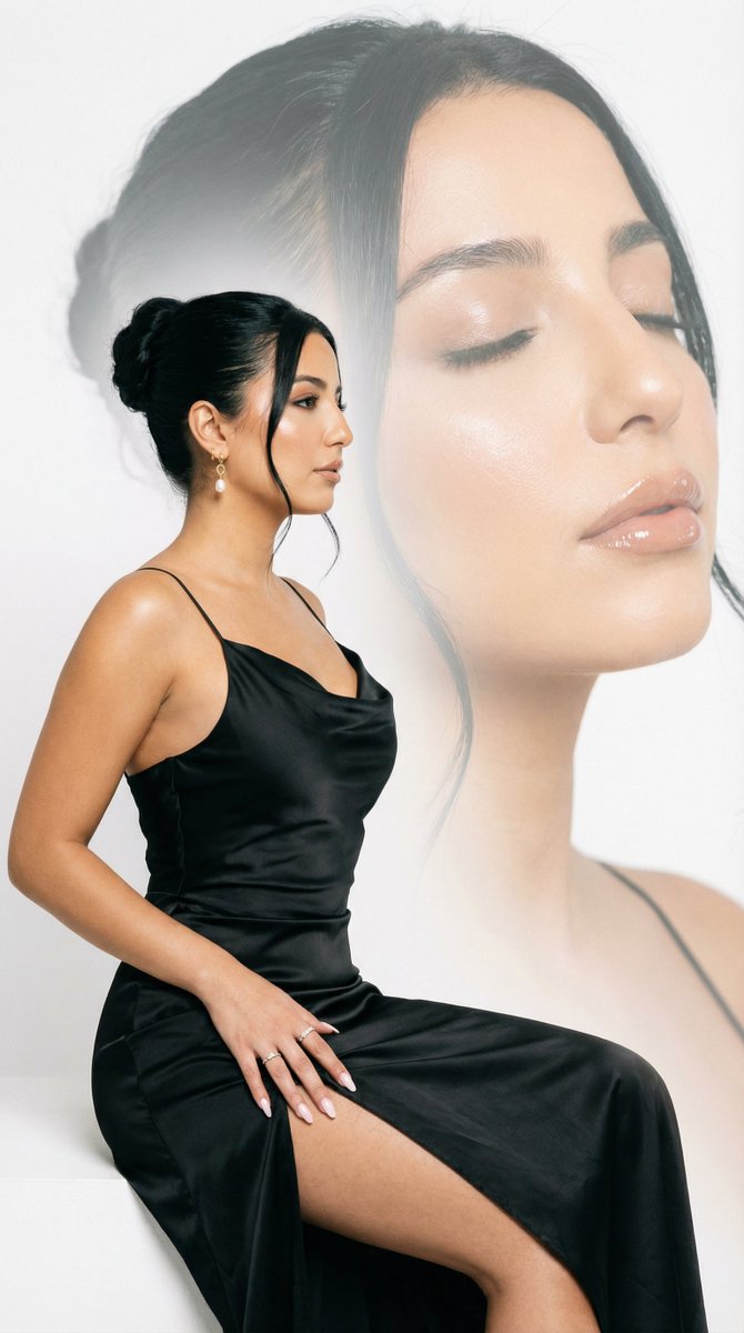 AI Prompt for High-Fashion Double Exposure Editorial Portraits with Models