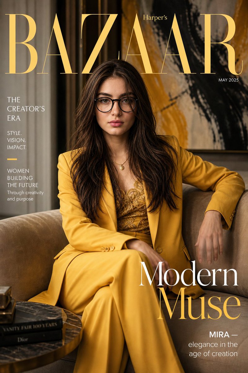 AI Prompt for High-Fashion Editorial Magazine Covers