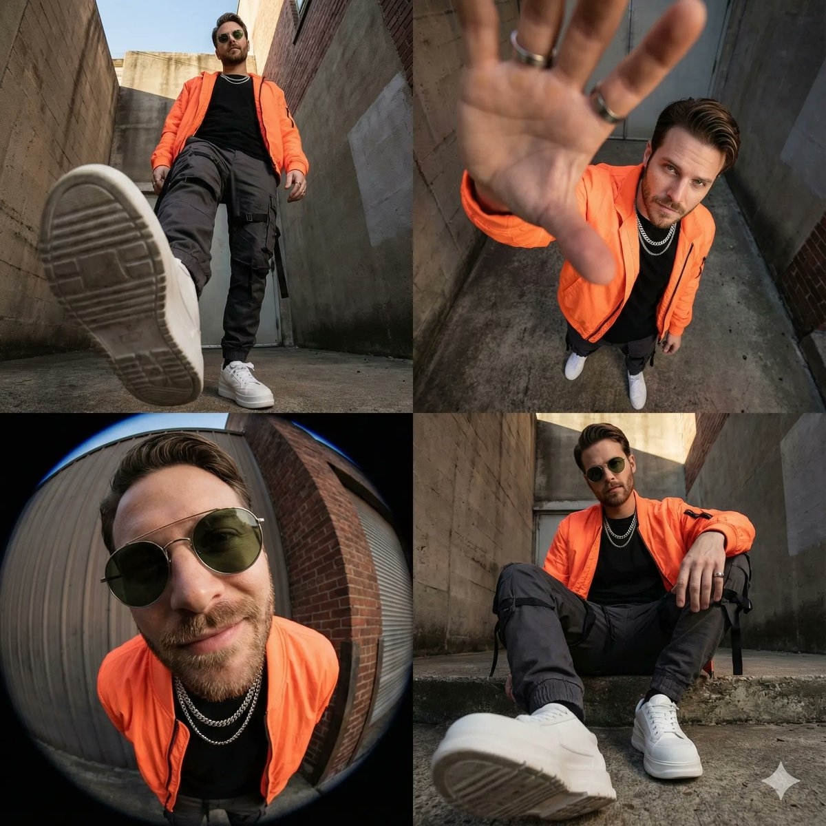 AI Prompt for High-Fashion Editorial Streetwear Collage