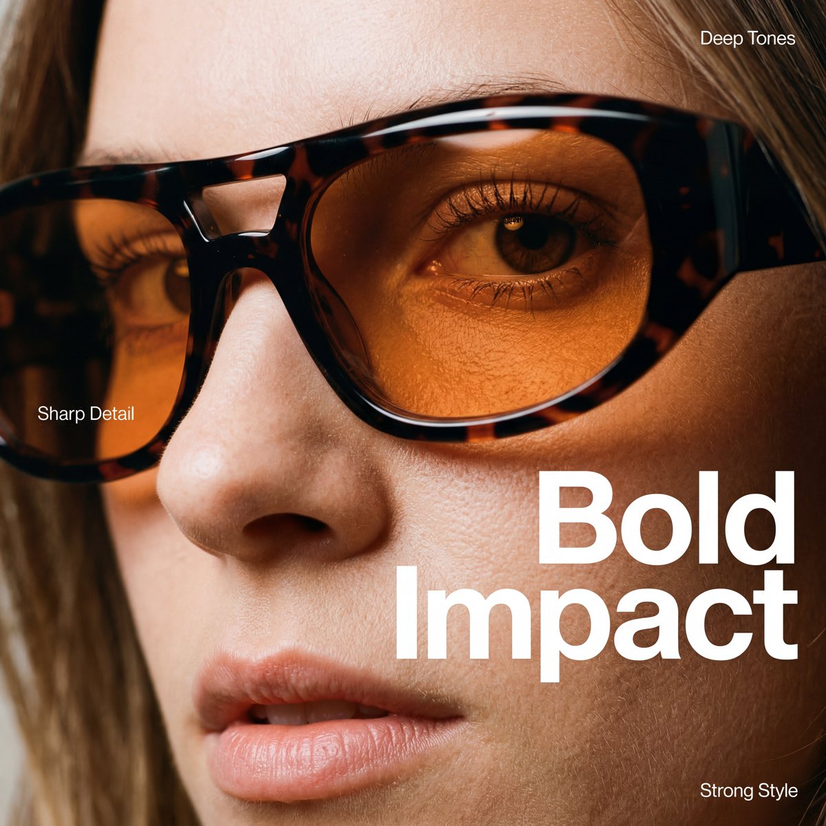AI Prompt for High-Fashion Eyewear Editorial Photography