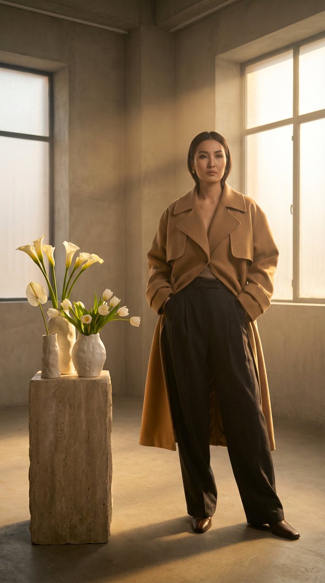 AI Prompt for High-Fashion Kazakh Model Editorial Photography