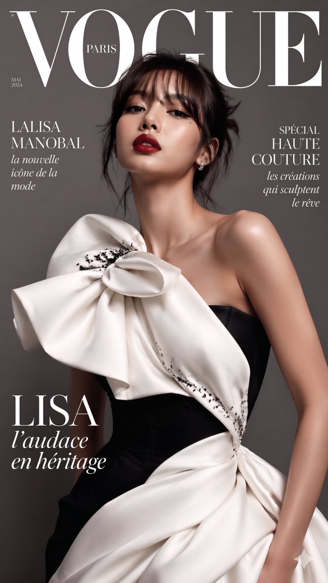 AI Prompt for High-Fashion Magazine Cover Image Generation
