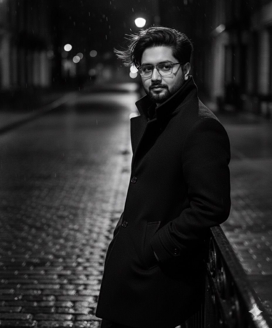 AI Prompt for High-Fashion Monochrome Editorial Portraits with Dramatic Lighting