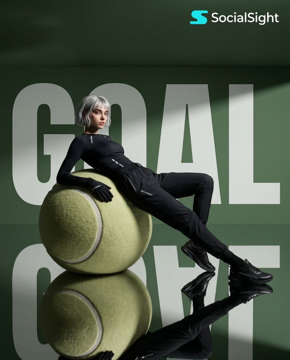AI Prompt for High-Fashion Sports Editorial with Oversized Tennis Ball Sculpture