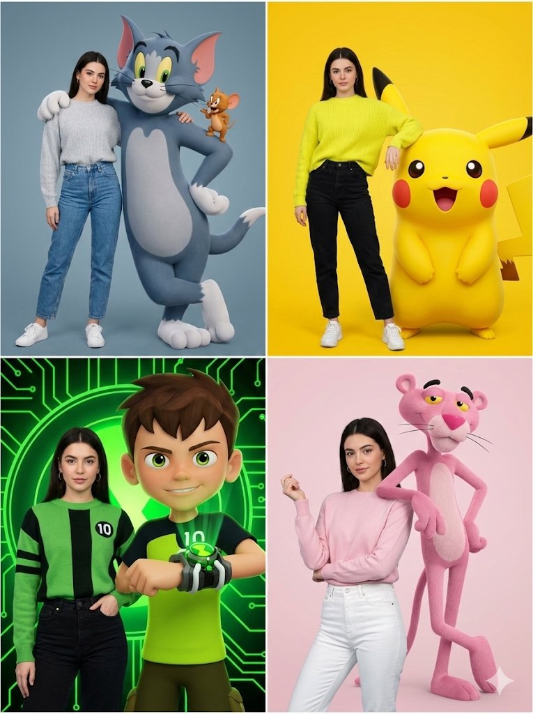 AI Prompt for Hyper-Realistic Cartoon Fashion Photoshoots