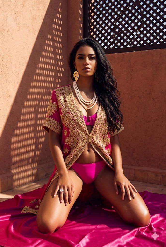 AI Prompt for Hyper-Realistic Fashion Editorial in Exotic Location