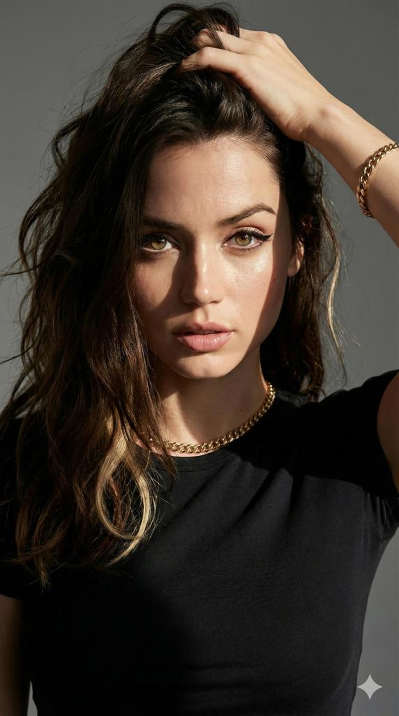AI Prompt for Hyper-Realistic Fashion Portrait Generation - Ana de Armas Style