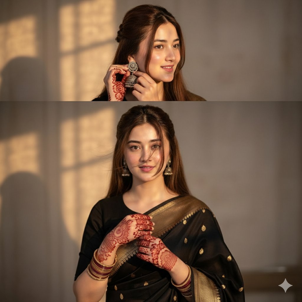 AI Prompt for Indian Bridal Cinematic Collage