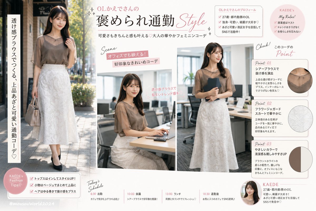 AI Prompt for Japanese Commute Fashion Magazine Cover Art