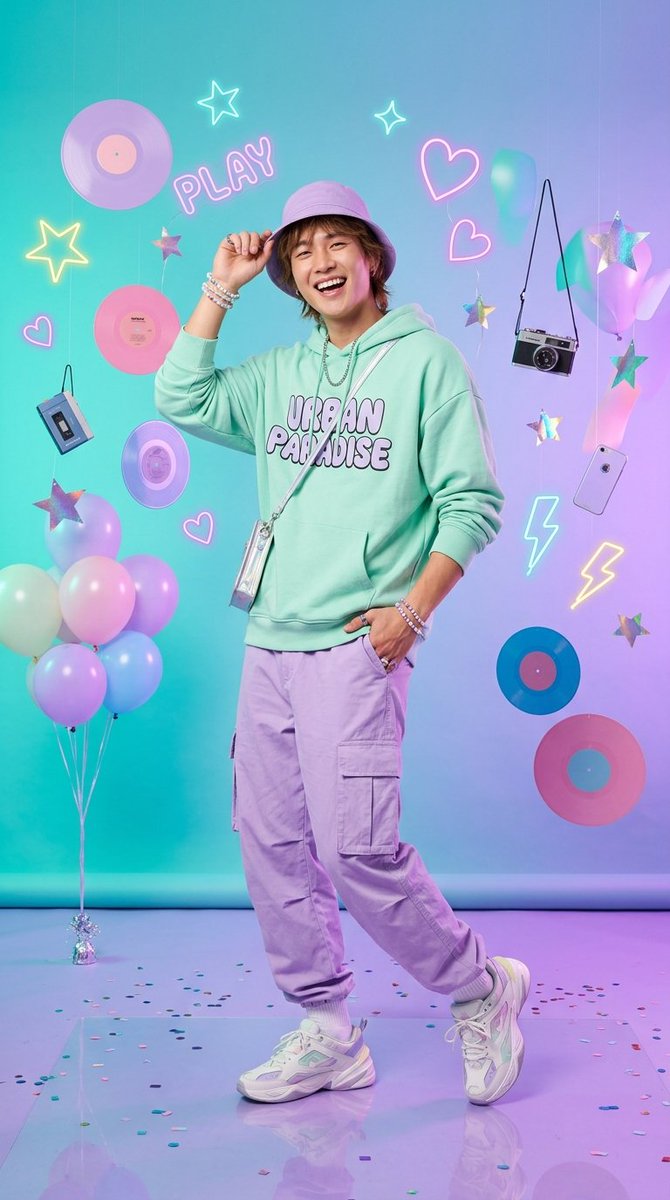 AI Prompt for Kawaii Pastel Goth Fashion Editorial