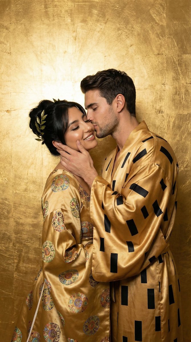 AI Prompt for Luxurious Gold Fashion Editorial Photography