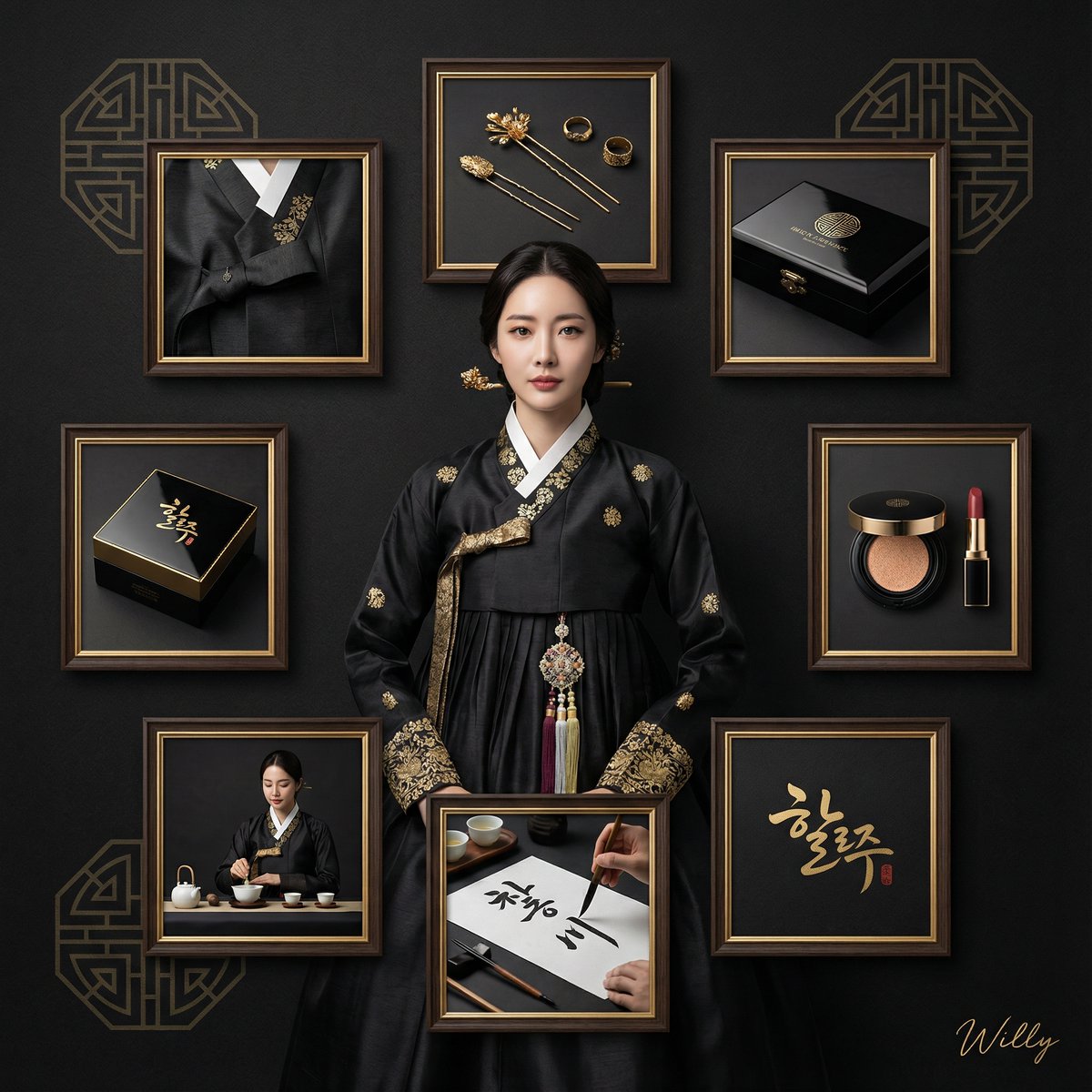 AI Prompt for Luxurious Korean Brand Identity Design