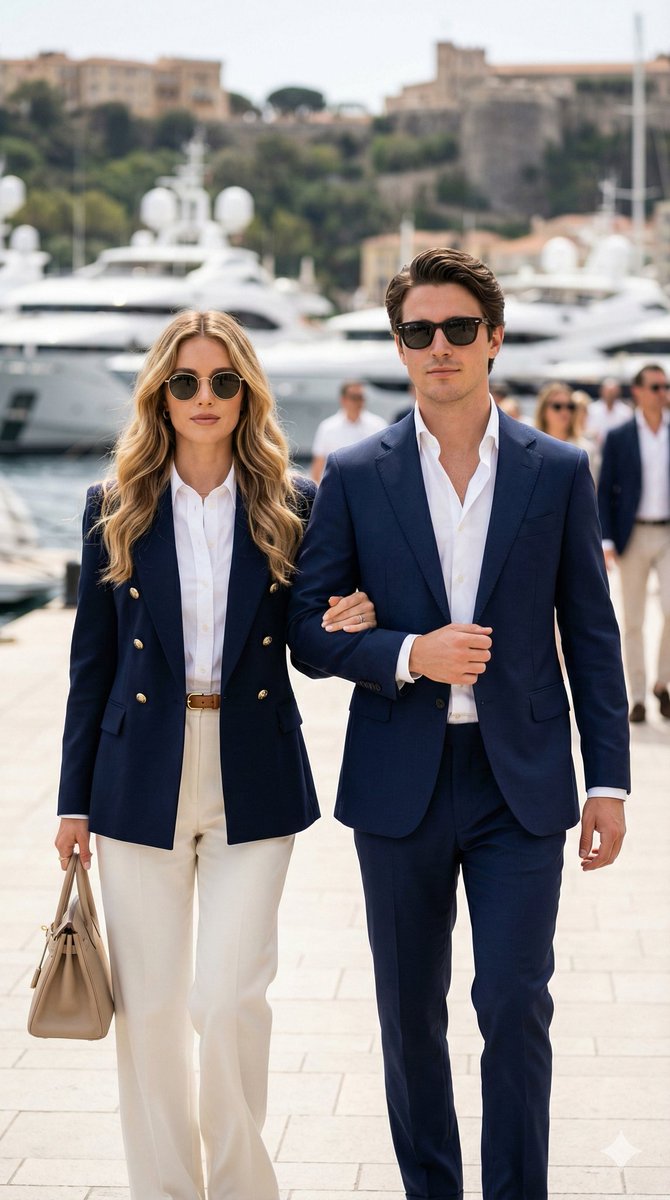 AI Prompt for Luxury Couple Photo Shoot on Marina Promenade
