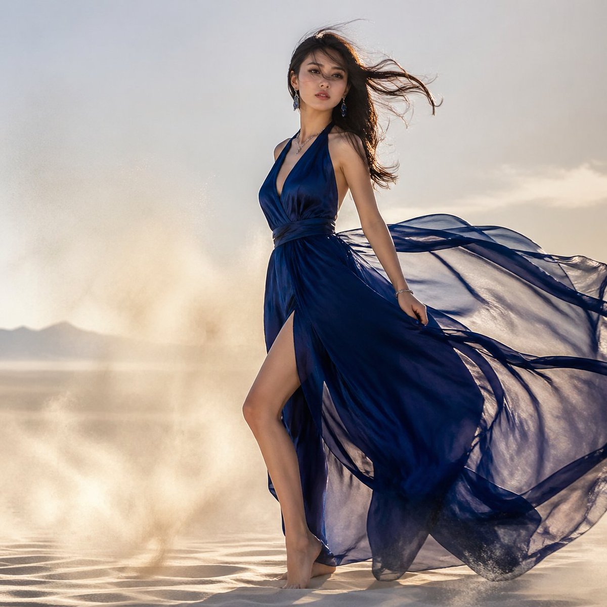 AI Prompt for Luxury Desert Editorial Photography