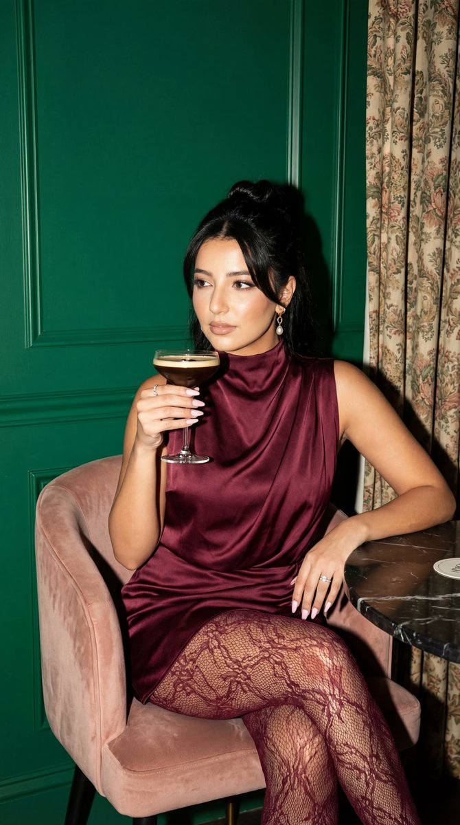 AI Prompt for Luxury Editorial Portrait with Direct Flash Photography