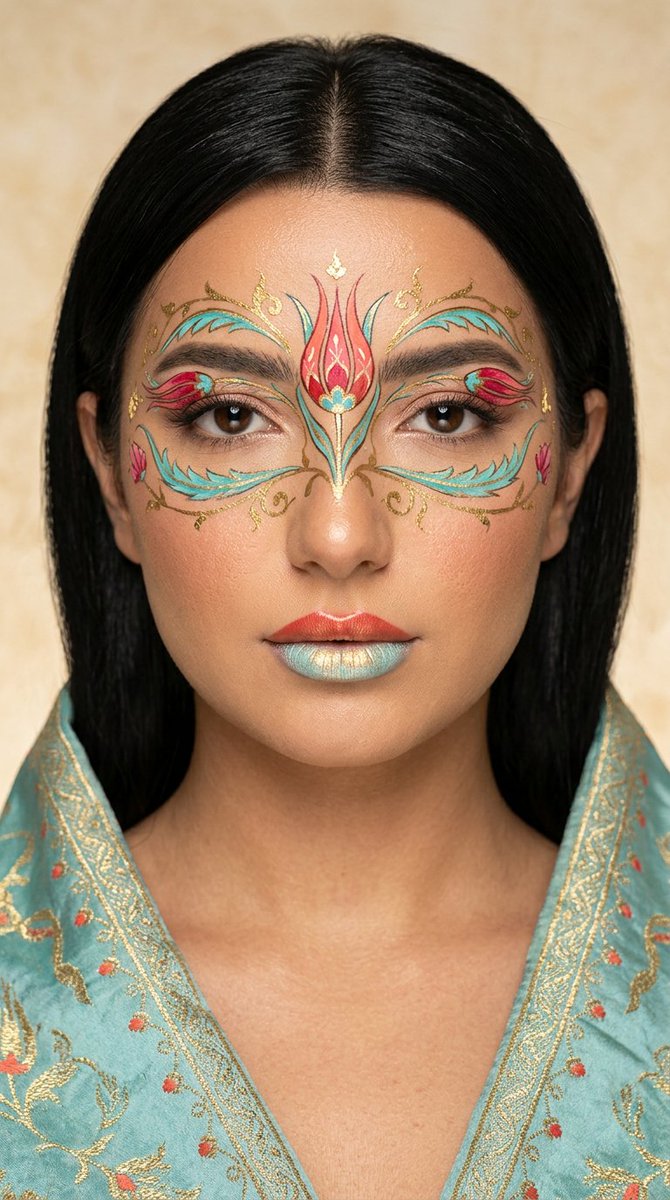 AI Prompt for Luxury Editorial Portrait with Ottoman Inspirations