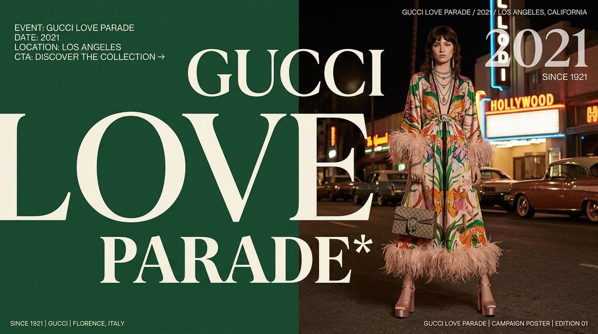 AI Prompt for Luxury Fashion Campaign Poster with Oversized Typography