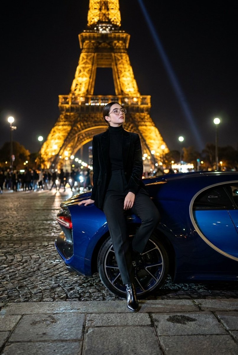 AI Prompt for Luxury Fashion Editorial at Eiffel Tower