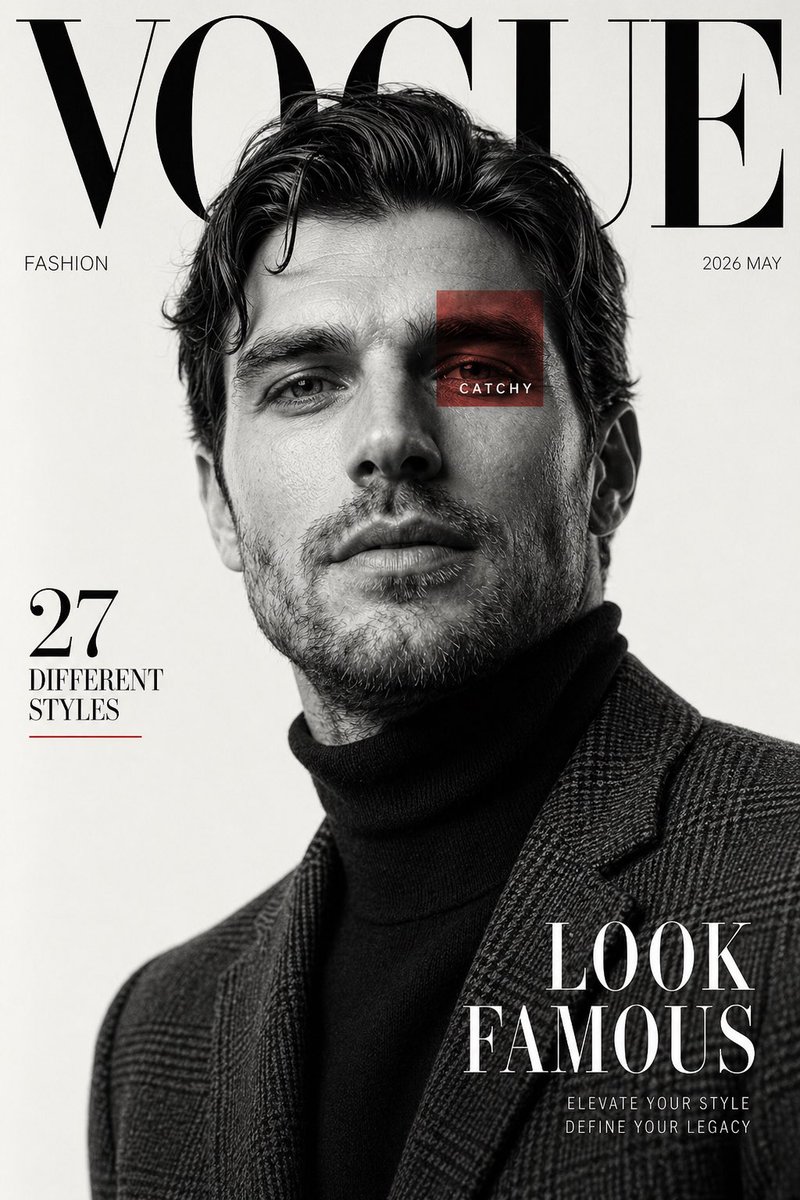 AI Prompt for Luxury Fashion Editorial Magazine Cover