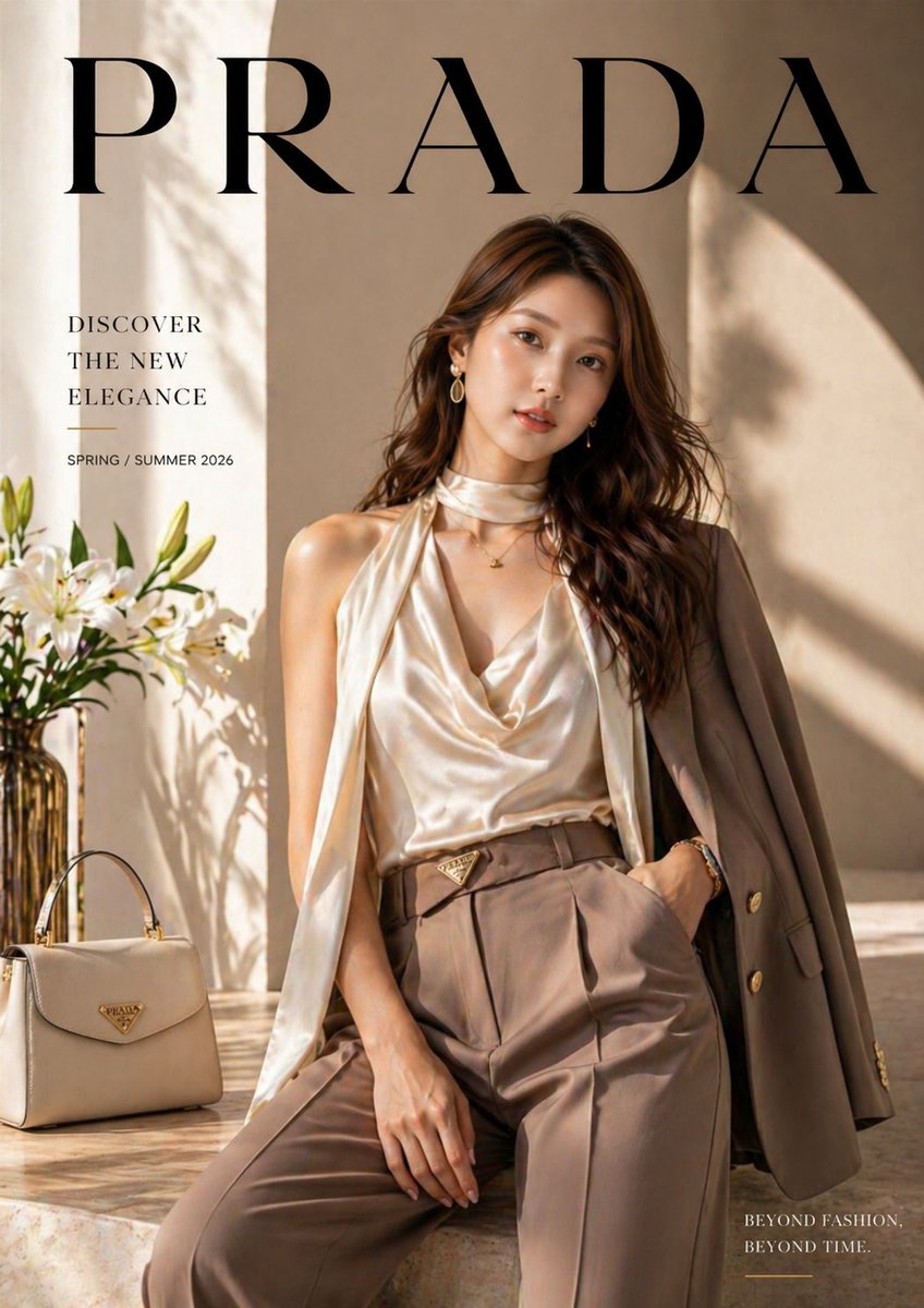 AI Prompt for Luxury Fashion Editorial Poster with Specific Guidelines