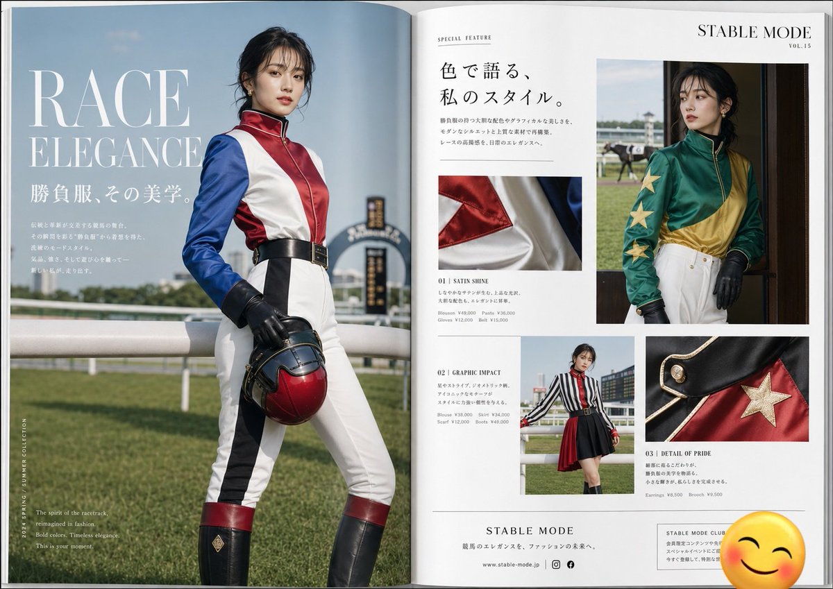 AI Prompt for Luxury Fashion Magazine Feature - Jockey Silks as Editorial Couture